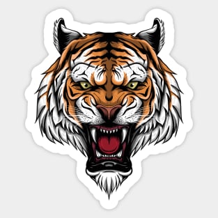 Tiger Head majestic Tiger Face Sticker